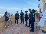 Gaula de Cartagena realiza jornadas de prevención contra secuestro y extorsión en La Popa