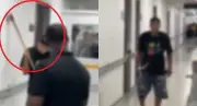 Hombre armado con machete y hacha genera pánico en Hospital Universitario del Valle