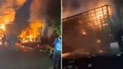 Incendian camión en puente de Jamundí: bloquean vía a corregimientos
