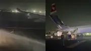 Incendio en motor obliga a abortar despegue en aeropuerto de Nueva Delhi