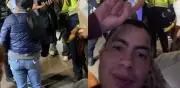 Influencer Nicolás Arrieta protagoniza pelea con policía tras concierto de Blessd en Bogotá