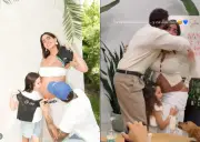 Isabella Ladera reacciona con humor tras accidente en revelación de género de su bebé