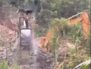 Minería ilegal resurge en el río Dagua con maquinaria pesada en Zaragoza