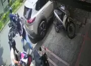 Motoladrones asaltan a ciudadano en Bucaramanga en violento robo captado en video