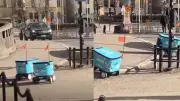 Robots de entrega en Finlandia requieren ayuda humana para superar acera
