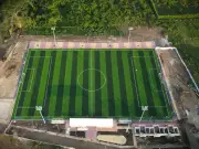 San Juan Nepomuceno avanza en construcción de cancha sintética moderna