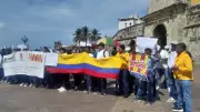 Trabajadores de Copservir protestan en Cartagena por incertidumbre laboral