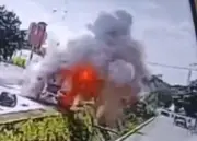 Video revela minuto a minuto del atentado con microbús en Cali