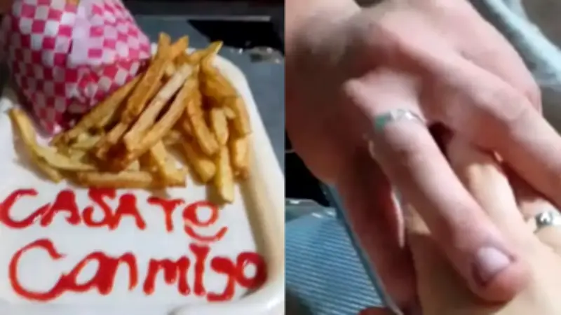 Propuesta de matrimonio con hamburguesa genera controversia en TikTok