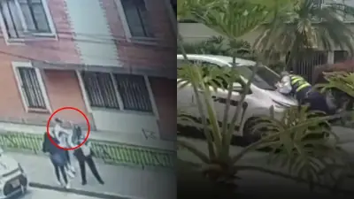 Agente de tránsito en Armenia grave tras ataque con machete y arrastre