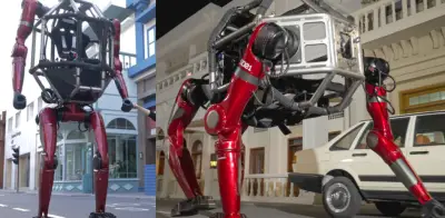 Al estilo de 'Iron Man': China presenta robot gigante pilotable que camina en dos y cuatro patas