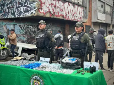 Capturan a 10 delincuentes e incautan 6.000 dosis de droga en Bogotá