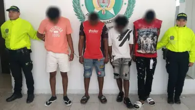 Capturan a cuatro integrantes de banda que robaba a turistas en Medellín