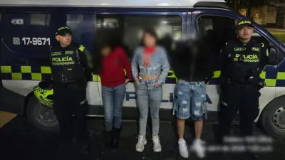Capturan en TransMilenio a ‘El Trío del Raponazo’ en estación Escuela Militar