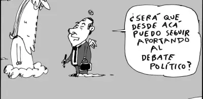 Caricatura de Germán Vargas Lleras en El Tiempo