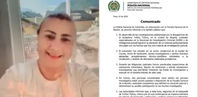 Caso Yulixa Toloza: Policía ubica vehículo clave en Cúcuta y dos personas a disposición de Fiscalía