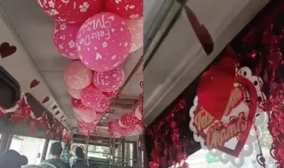 Conductor de bus en Barranquilla decora su vehículo para homenajear a las madres y se vuelve viral