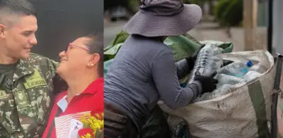 De recicladora en Bucaramanga a bombero aéreo del Ejército: la historia de un sargento