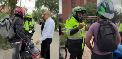 Descubren moto robada en operativo: conductor usaba destornillador para arrancarla en Bogotá
