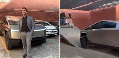 Diputado argentino genera polémica con su Tesla Cybertruck sin placas