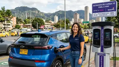 Estación de carga rápida para vehículos eléctricos en Unicentro Bogotá