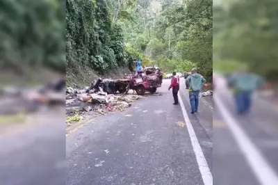 Fuerte accidente en vía Bucaramanga-El Playón deja turbo destruida y conductor herido