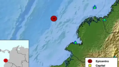 Fuerte temblor en Colombia: sismo de 5.5 grados sacude el Pacífico