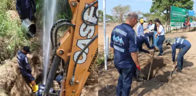 Golpe al robo de agua en Atlántico: desmontan 6 conexiones ilegales y recuperan 78.000 m³