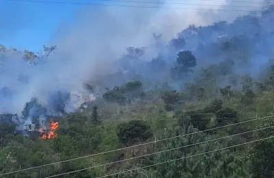 Incendio forestal en Vetas, Santander, mantiene en alerta a organismos de socorro