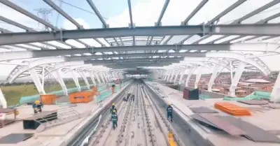 Metro de Bogotá alcanza 77,53% de avance y llega el décimo tren