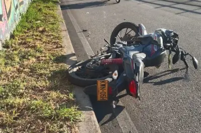 Motociclista muere en accidente en autopista Floridablanca-Bucaramanga