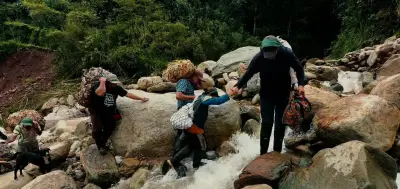 Más de 200 familias incomunicadas en Galán por crecientes de quebradas
