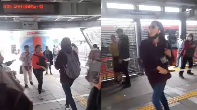 Pelea entre invidentes y vendedora en TransMilenio se vuelve viral