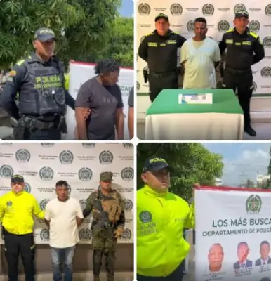 Policía presenta cartel de los más buscados en Bolívar por el Clan del Golfo