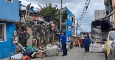 Retiran más de media tonelada de residuos de una vivienda en Chapinero