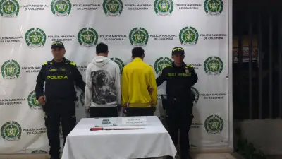 Riña con machete en Bucaramanga deja un adolescente herido y seis detenidos