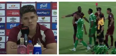 Sebastián Guzmán critica arbitraje de Andrés Rojas tras derrota del Tolima