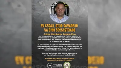 Secuestran a ganadero en Pailitas, Cesar; vestían como militares
