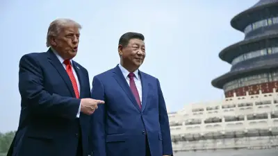 Trump pone fin a su visita relámpago a China y regresa a EE. UU.