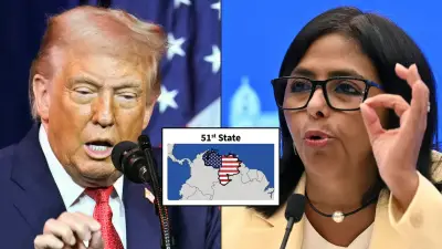 Trump publica foto de Venezuela como estado 51 y Delcy Rodríguez reacciona