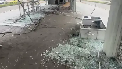 Vandalismo destruye estación Provenza de Metrolínea en Bucaramanga