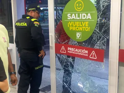 Violento ataque en tienda D1 de Bucaramanga deja graves daños