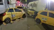 Aparatoso choque múltiple en Cali deja siete heridos en Villa del Sur