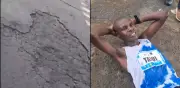 Atleta keniano cae en hueco durante Maratón de Cali y pierde oportunidad de ganar