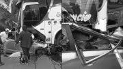 Bus y carro chocan de frente en vía a Barranca de Upía: 4 muertos