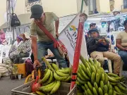 Campesinos del Cauca llegan a Popayán con mercado comunitario para exigir jurisdicción agraria