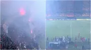 Caos en el Atanasio: disturbios obligan a suspender DIM vs Flamengo