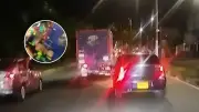 Capturan a conductor de furgón ebrio que atropelló motociclistas en Cali