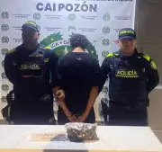 Capturan a 'el Chamo' con marihuana avaluada en más de 2 millones de pesos