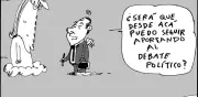 Caricatura de Germán Vargas Lleras en El Tiempo